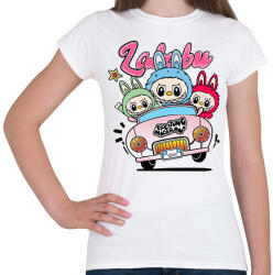 printfashion labubu-at-car-seeklogo - Női póló - Fehér (17775448)