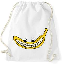 printfashion Vigyorgó banán - Sportzsák, Tornazsák - Fehér (17846775)