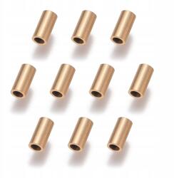 Mixform Csőgyöngyök, Rozsdamentes acél, Ion bevonat, Arany, 6x3mm, 10db (13WB31384)