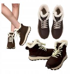 Seastar Női Túracipő Bélelt Platformos Tornacipő Velúr Barna 36 (MP502 brązowe trapery sportowe za kostkę)