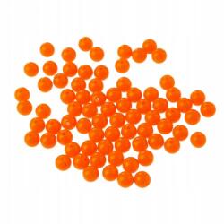 Mixform Akril gyöngyök, Neon, Kerek, Sötét narancssárga 6mm 380db/50g (13WB24829)