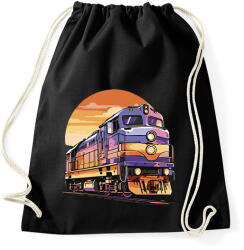 printfashion Mozdony - Sportzsák, Tornazsák - Fekete (17853076)
