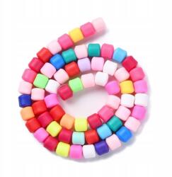 Mixform Polimer agyag gyöngyök, Handmade, Oszlop, Mix 6.5x6mm, 58db/38cm/szál (13WB30029)