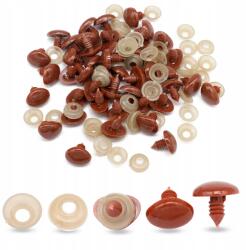 MIXFORM Biztonsági orrdugó játékhoz, műanyag, barna, 13x18mm, 50db (13WB31426)