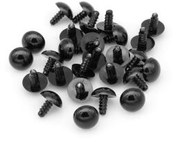 MIXFORM Biztonsági szemek menettel, játékokhoz, műanyag, fekete, 14mm, 20pár (13WB23574)