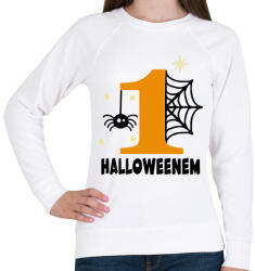 printfashion Első Halloweenem - Női pulóver - Fehér (17753137)