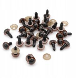 MIXFORM Biztonsági szemek menettel és kapoccsal, játékokhoz, műanyag, 8mm, 40db (13WB17608)