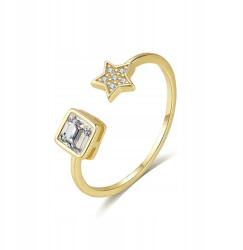 Kiárusítás Gyűrű Ezüst 925 Aranyozott Csillag Női