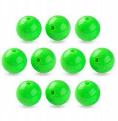 Mixform Akril gyöngyök kerek golyók, lime, 20x19mm, lyuk 3mm, 10db (13WB31589)