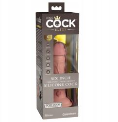 King Cock Elite Kétrétegű vibrátor tapadókoronggal 15cm (Dildo King Cock Elite)