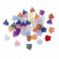 Mixform Akril gyöngyök Átlátszó matt, Virág mix, 17.5x12mm, 25g~38db (14WB9588)