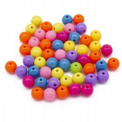Mixform Akril gyöngyök, kerek, vegyes színek, 12mm, 50g~50db (13Z24813)