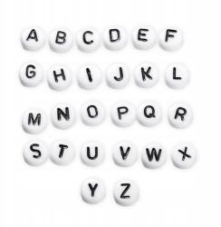 Mixform 20 db-os szett Akril gyöngyök Angol ábécé betűk, 7x4mm, 520db (13WB31280)