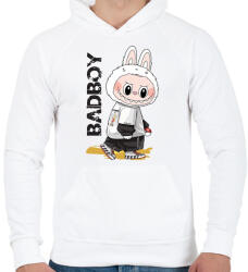 printfashion labubu-seeklogo - Férfi kapucnis pulóver - Fehér (17774532)