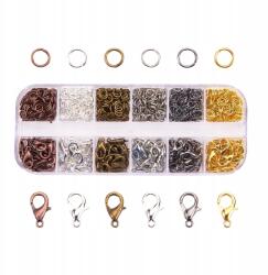 MIXFORM Karabiner kapocs készlet 12mm 132db-os és 5mm-es karikák 840db (13WB31481)