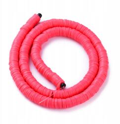 Mixform Öko Polimer Agyag gyöngyök, Handmade, Heishi, Korong, 6x1mm, 345db/40cm (13WB29979)