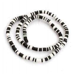 Mixform Polymer agyag gyöngyök, Heishi, 4x1mm, 290db/38cm (13WB28866)