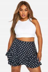 Boohoo CC34119 Boohoo Pöttyös Fodros Szoknya-rövidnadrág (44) XXL