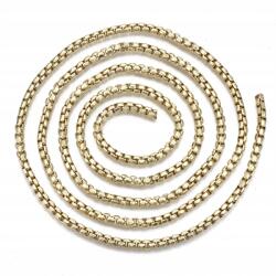 MIXFORM Lánc sárgaréz ellenálló bevonat 4x3x2mm 1m (13WB28421)