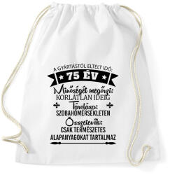 printfashion Gyártástól eltelt idő szülinapi (egyedi számmal) - Sportzsák, Tornazsák - Fehér (17775965)