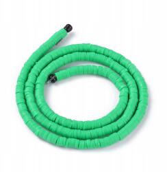 Mixform Heishi Handmade Polimer Öko Agyag gyöngyök, korong, 4x1mm, 375db/40cm/szál (13WB29934)