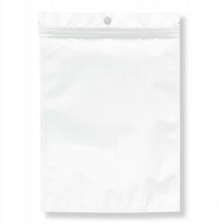  Tasakok Húrtartó tasak, Zip zár, fehér/átlátszó, 24x16m, 10db (13WB31002)