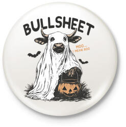 printfashion Bullsheet - Kitűző, hűtőmágnes - Fehér (17711373)
