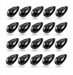 Mixform Gyöngyök Abs műanyag, fényes, csepp, fekete, 22.5x12mm, 20db (13WB14206)