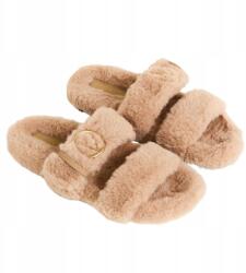Valentino Női bézs szőrmés papucs, 40-es méret (80569923)