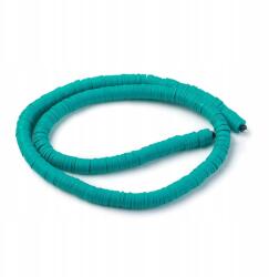 Mixform Heishi Handmade Polimer Öko Agyag gyöngyök, korong, 6x1mm, 345db/40cm/szál (13WB29951)