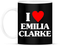printfashion I LOVE EMILIA CLARKE - Bögre - Fekete (17726163)