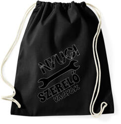 printfashion Szerelő - Sportzsák, Tornazsák - Fekete (17816154)