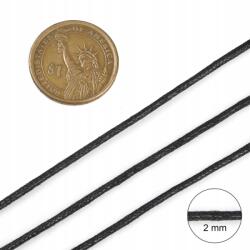 MIXFORM Viaszolt pamut zsinór, fekete, 2mm, 60-65m/köteg (13WB30490)