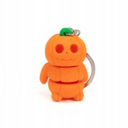 Kulcstartó gyerekeknek állatok 3D nyomtatás színes tök halloween flexi kulcstartó (Dynia pomarańcz)