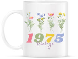 printfashion szülinap vadvirág - Bögre - Fehér (17789882)