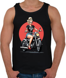 printfashion Motoros csaj - Férfi atléta - Fekete (17852502)