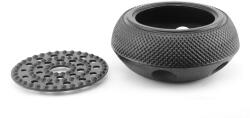 porcello Öntöttvas kancsómelegítő, 15cm, matt fekete, teafőző állvány (PPIMSS)