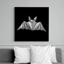 printfashion Origami denevér - Vászonkép - Fekete (17778214)