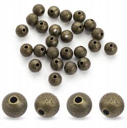 Mixform Texturált sárgaréz gyöngyök kerek 6mm 25db (13WB28889)