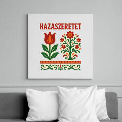 printfashion hazaszeretet - Vászonkép - Fehér (17746483)