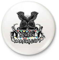 printfashion Stranger Things - Demogorgon Boldog Karácsonyt - Kitűző, hűtőmágnes - Fehér (17837181)