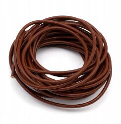 MIXFORM Zsinór Természetes Marhabőr, Ékszerkészítéshez, Csokoládé, 3mm, 5m (13WB18540)