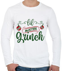 printfashion lil mister grinch-01 - Férfi hosszú ujjú póló - Fehér (17774067)