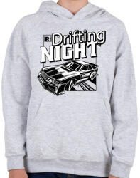 printfashion Éjszakai dritftelés - Gyerek kapucnis pulóver - Sport szürke (17848248)