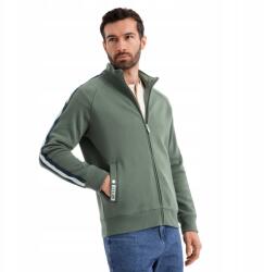 Ombre Férfi melegítő pulóver, magas gallér, olivazöld, Size M (163273)