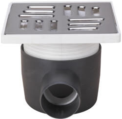 Evotools Sifon Pardoseala Patrat cu Inaltator SL SP-H75-140-1 (671249)