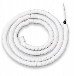 Mixform Heishi Handmade Polimer Öko Agyag gyöngyök, korong, 4x1mm, 375db/40cm/szál (13WB30692)