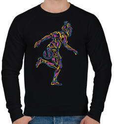 printfashion Neon női focista - Férfi pulóver - Fekete (17827335)