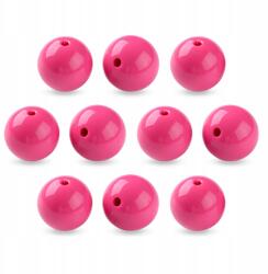 Mixform Akril gyöngyök kerek golyók, Kamélia szín, 20x19mm, 3mm lyuk, 10db (13WB31591)