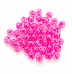 Mixform Akril gyöngyök Crackle Átlátszó 10mm 25g~40db (13WB28891)